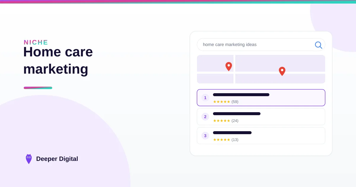 Home care marketing: how families choose an agency on Google — Deeper Digital, local SEO for Central Texas service businesses