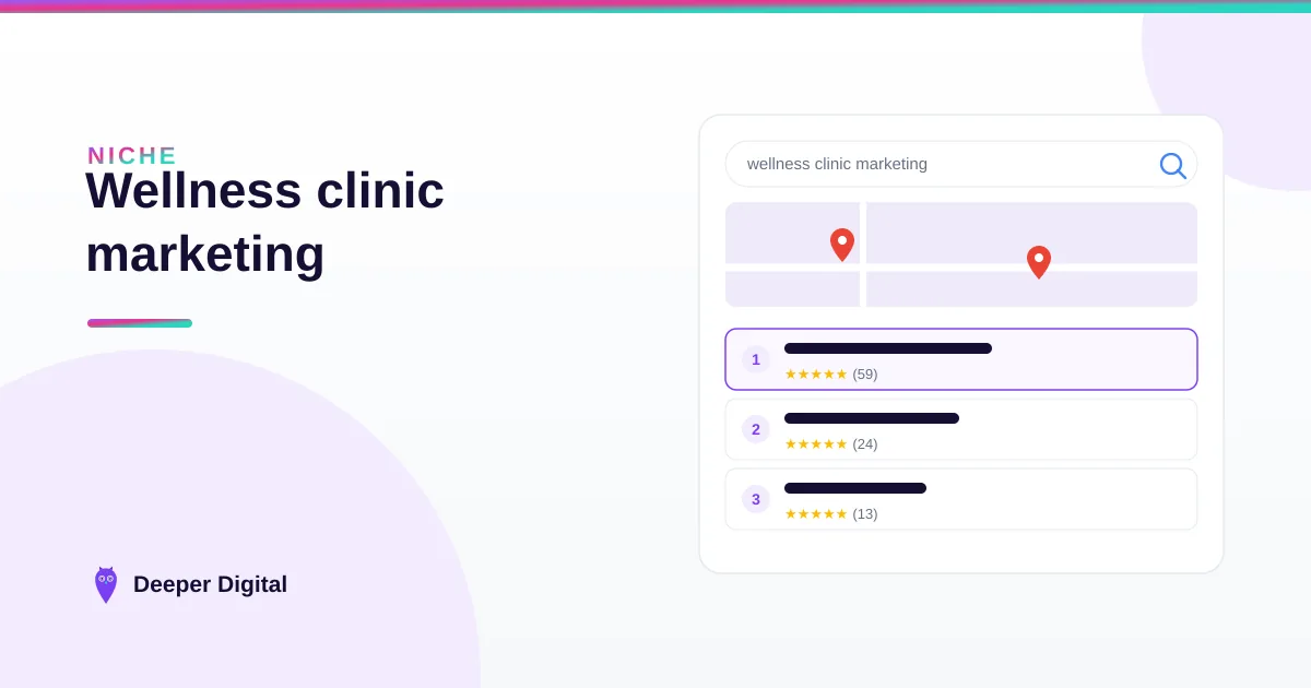 Wellness clinic marketing: how GLP-1, IV and hormone clinics get found — Deeper Digital, local SEO for Central Texas service businesses